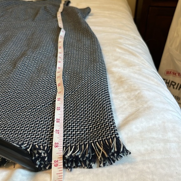 LOFT Sleeveless Blue Tweed Dress - Picture 11 of 13